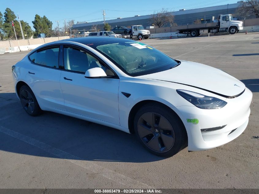 2022 TESLA MODEL 3 REAR-WHEEL DRIVE