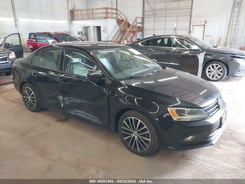 2016 VOLKSWAGEN JETTA 1.8T SPORT