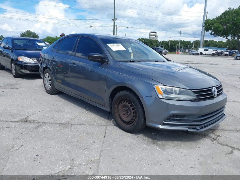 2015 VOLKSWAGEN JETTA 2.0L S