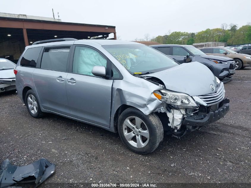 2016 TOYOTA SIENNA LE 7 PASSENGER