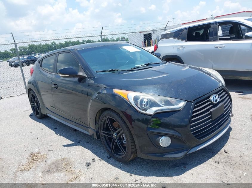 2013 HYUNDAI VELOSTER TURBO W/BLUE