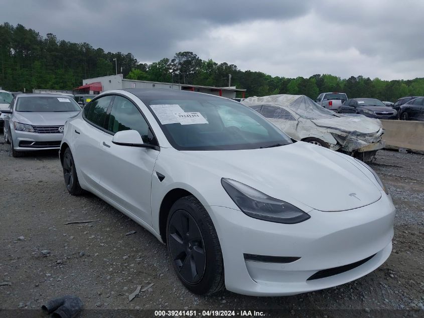 2022 TESLA MODEL 3 REAR-WHEEL DRIVE