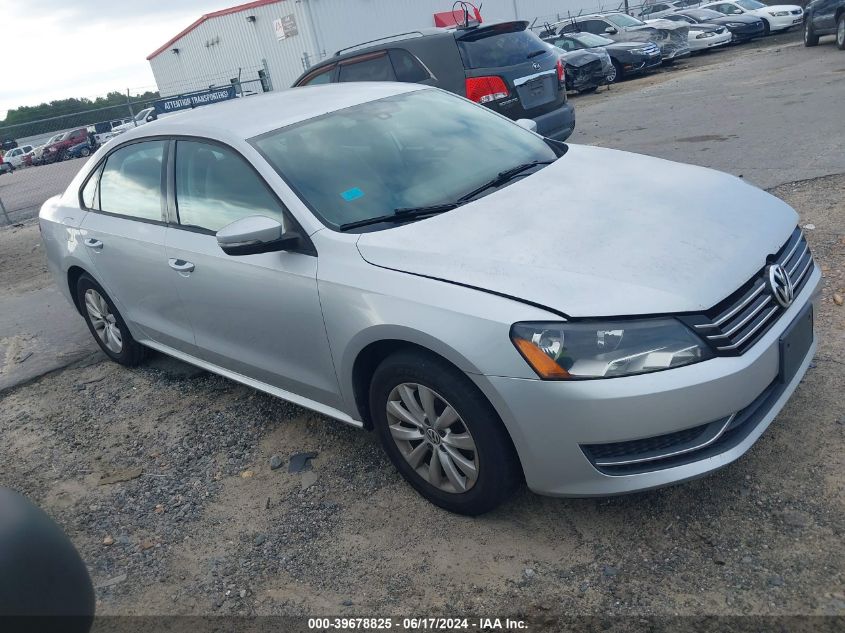 2012 VOLKSWAGEN PASSAT 2.5L S