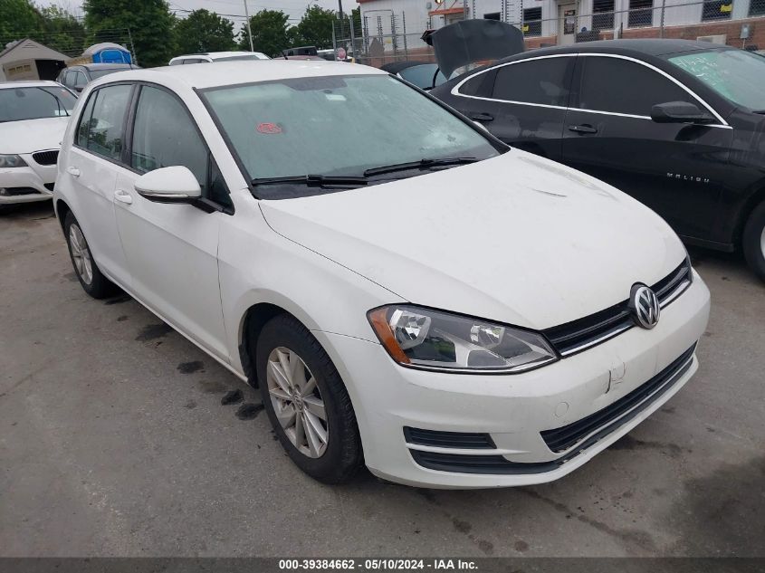 2015 VOLKSWAGEN GOLF TSI S 4-DOOR