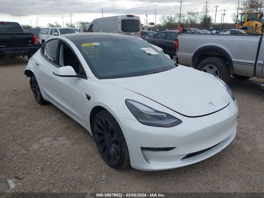 2021 TESLA MODEL 3 PERFORMANCE DUAL MOTOR ALL-WHEEL DRIVE