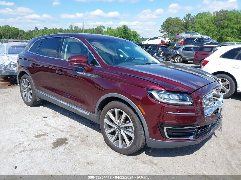 2019 LINCOLN NAUTILUS SELECT