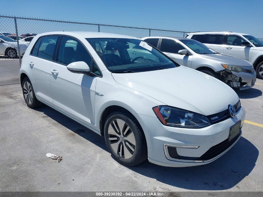 2016 VOLKSWAGEN E-GOLF SE