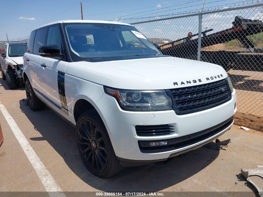 2017 LAND ROVER RANGE ROVER SUPERCHARGED