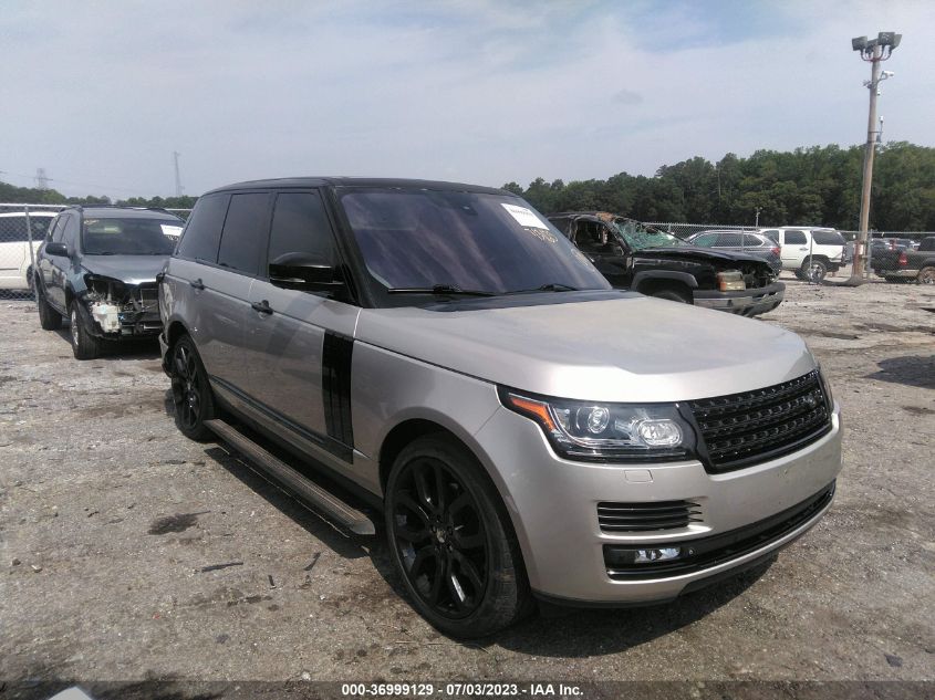 2015 LAND ROVER RANGE ROVER 3.0L V6 SUPERCHARGED HSE