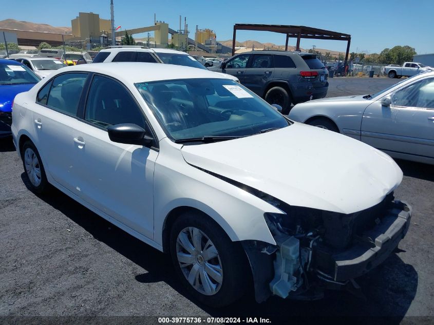 2012 VOLKSWAGEN JETTA 2.0L S