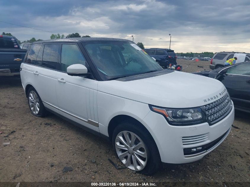 2015 LAND ROVER RANGE ROVER 3.0L V6 SUPERCHARGED HSE