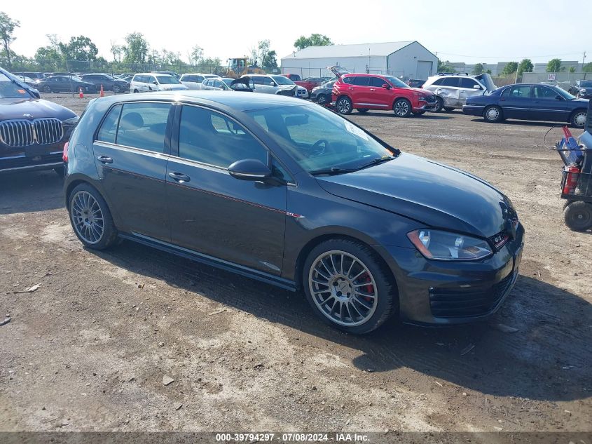 2015 VOLKSWAGEN GOLF GTI 2.0T S 4-DOOR