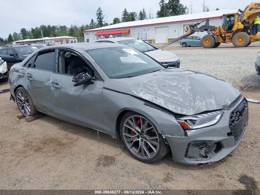 2021 AUDI S4 PREMIUM PLUS TFSI QUATTRO TIPTRONIC