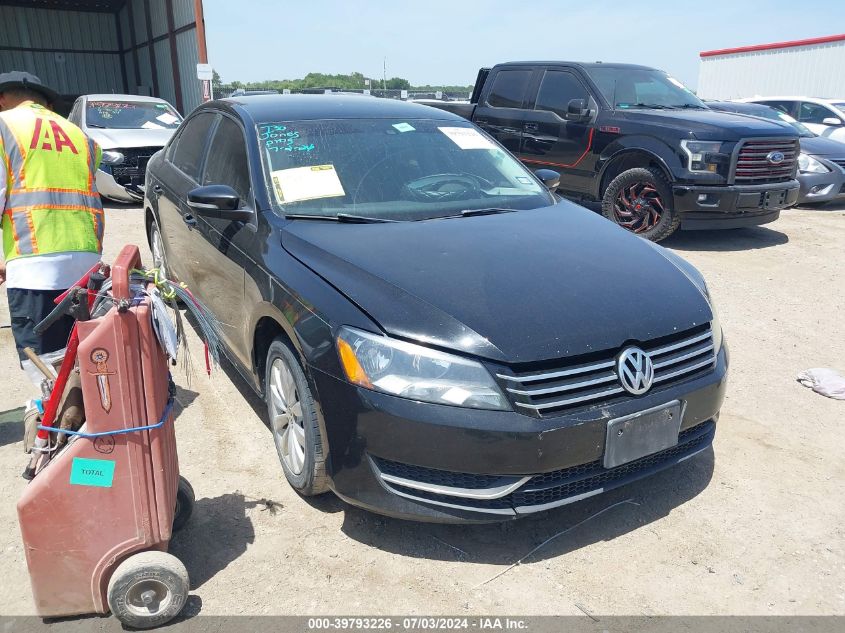 2013 VOLKSWAGEN PASSAT 2.5L S