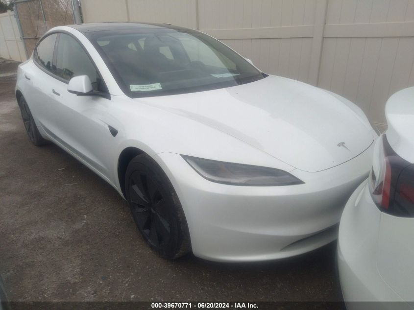 2024 TESLA MODEL 3