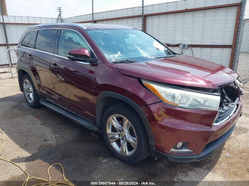 2015 TOYOTA HIGHLANDER LIMITED V6