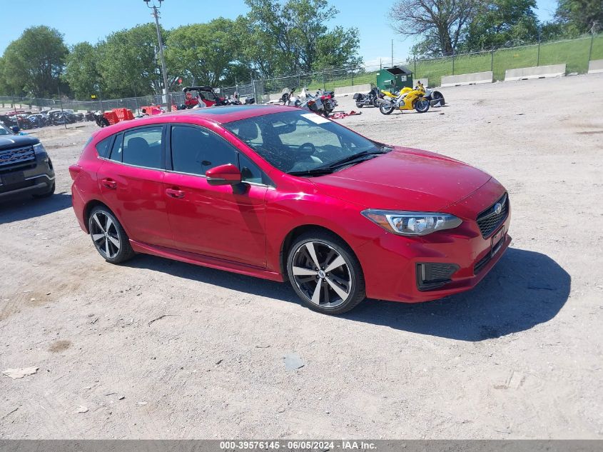 2017 SUBARU IMPREZA 2.0I SPORT