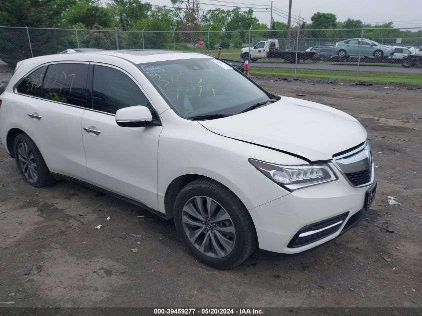 2016 ACURA MDX TECHNOLOGY   ACURAWATCH PLUS PACKAGES/TECHNOLOGY PACKAGE