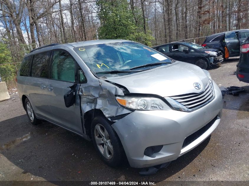 2012 TOYOTA SIENNA LE V6 8 PASSENGER