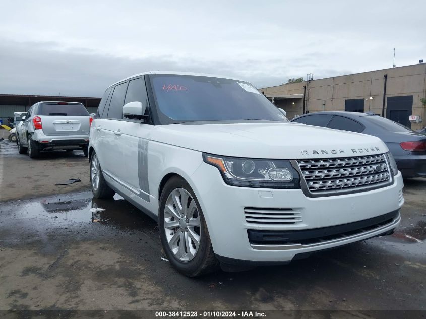 2017 LAND ROVER RANGE ROVER 3.0L V6 SUPERCHARGED HSE