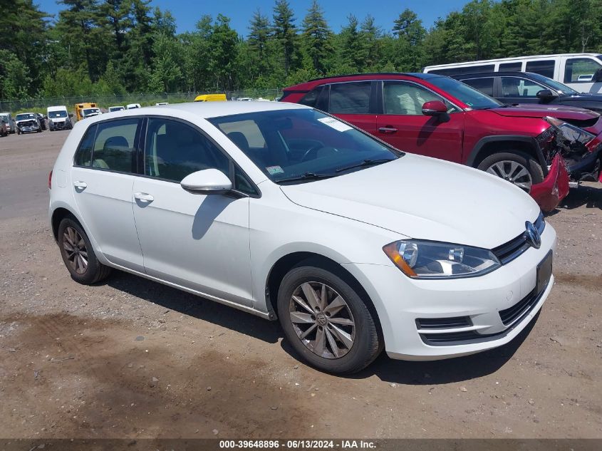 2015 VOLKSWAGEN GOLF TSI S 4-DOOR