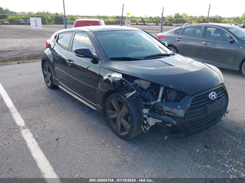 2014 HYUNDAI VELOSTER TURBO W/BLUE