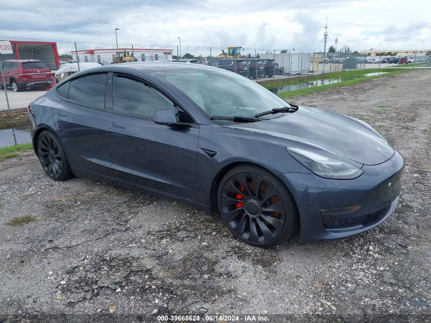 2022 TESLA MODEL 3 PERFORMANCE DUAL MOTOR ALL-WHEEL DRIVE