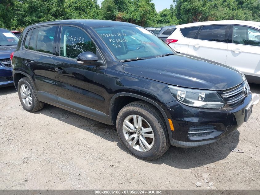 2013 VOLKSWAGEN TIGUAN S