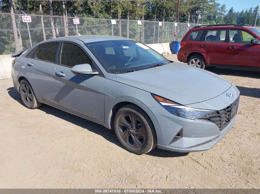 2023 HYUNDAI ELANTRA HYBRID BLUE