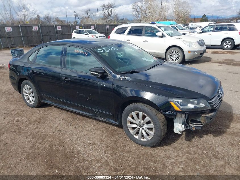 2012 VOLKSWAGEN PASSAT 2.5L S