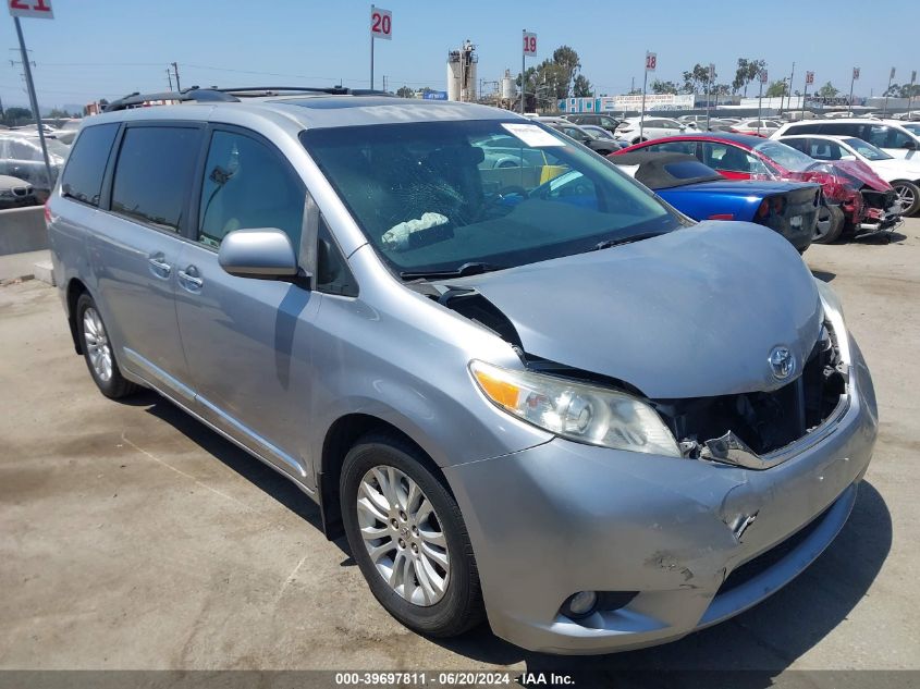 2012 TOYOTA SIENNA XLE V6 8 PASSENGER