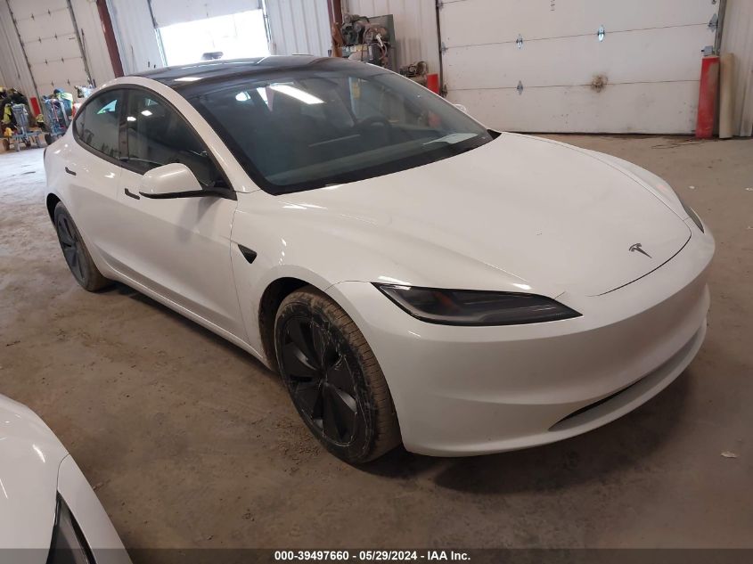 2024 TESLA MODEL 3 REAR-WHEEL DRIVE