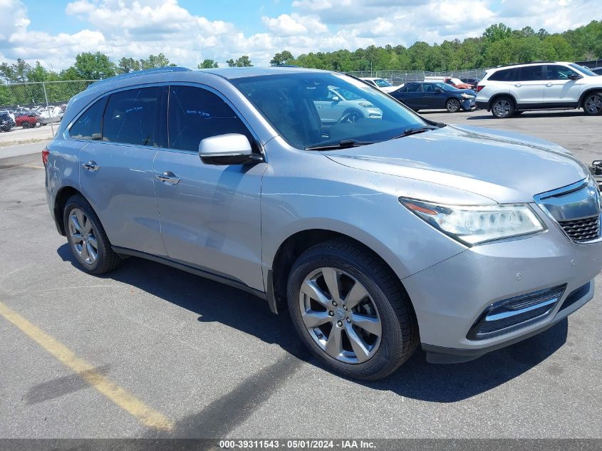 2016 ACURA MDX ADVANCE   ENTERTAINMENT PACKAGES/ADVANCE PACKAGE