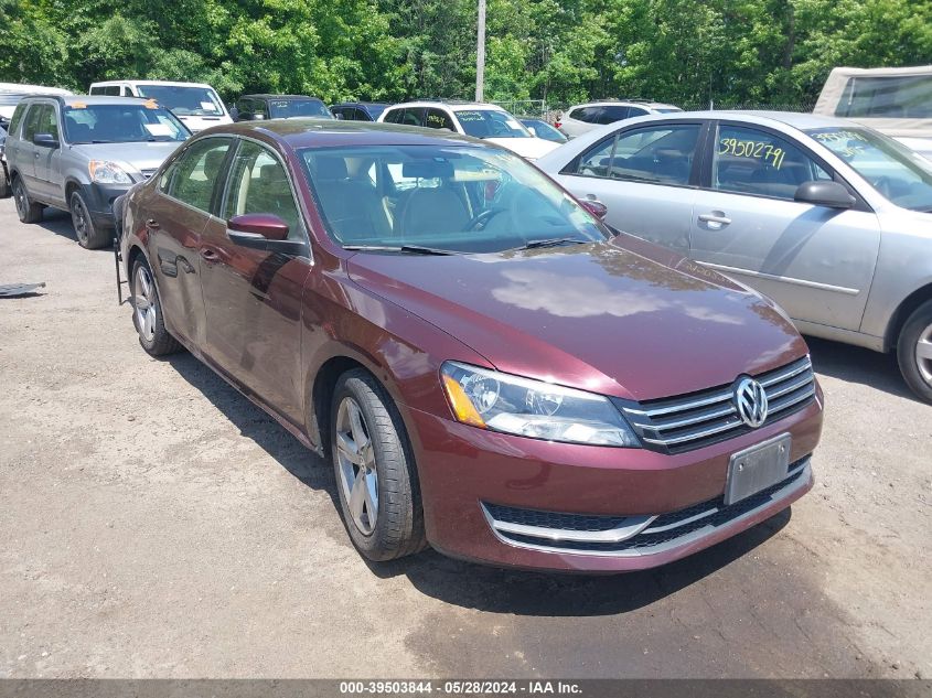 2013 VOLKSWAGEN PASSAT 2.5L SE