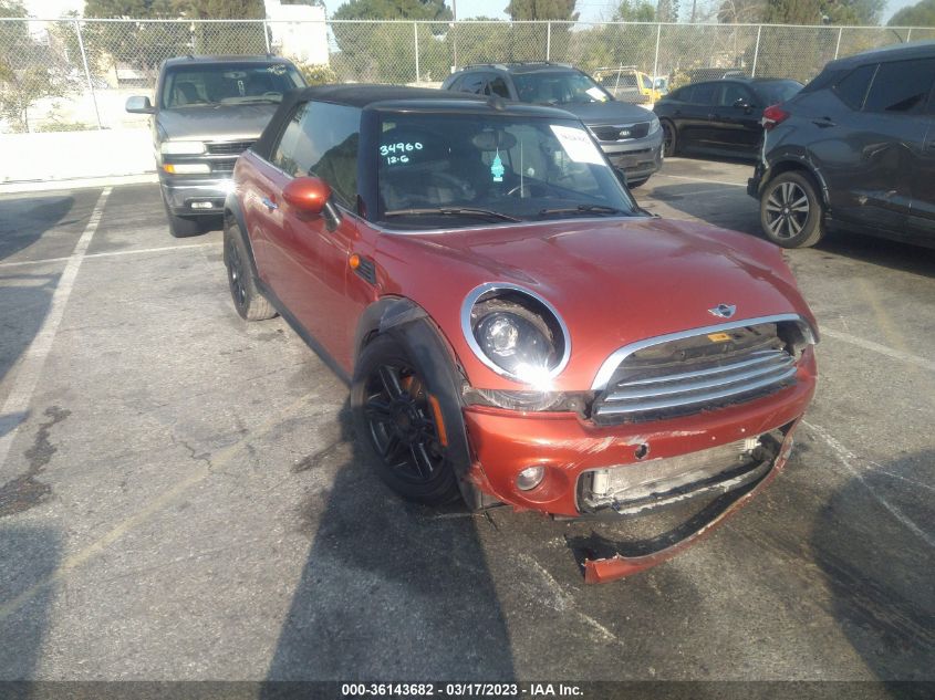 2013 MINI CONVERTIBLE COOPER