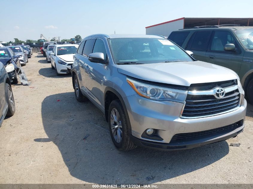 2015 TOYOTA HIGHLANDER XLE