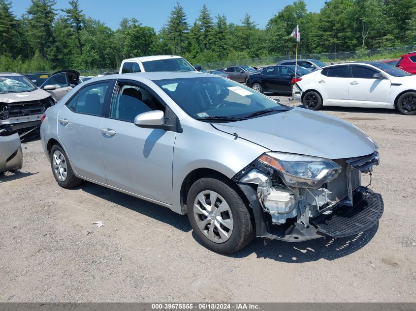 2016 TOYOTA COROLLA L