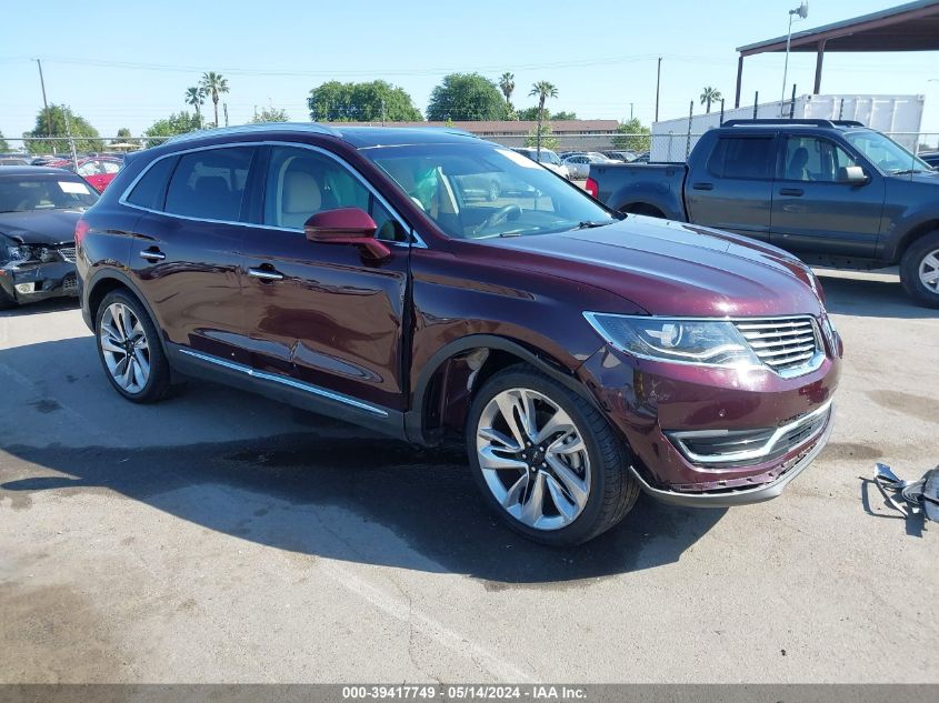 2018 LINCOLN MKX RESERVE