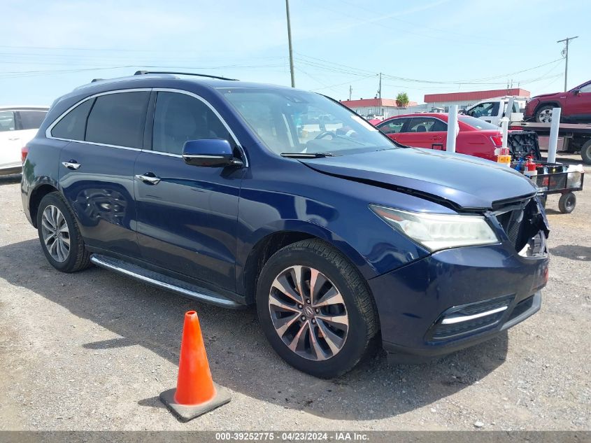 2016 ACURA MDX TECHNOLOGY   ACURAWATCH PLUS PACKAGES/TECHNOLOGY PACKAGE