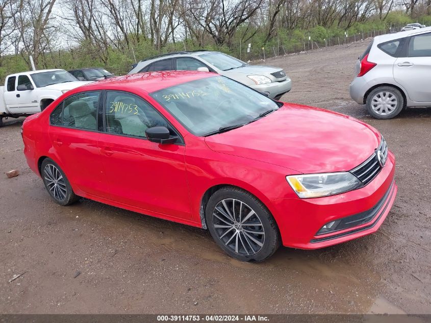 2016 VOLKSWAGEN JETTA 1.8T SPORT