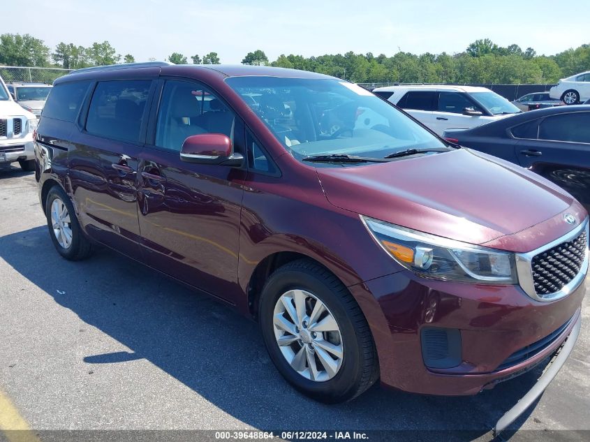 2016 KIA SEDONA LX