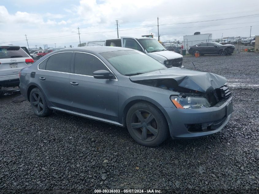 2013 VOLKSWAGEN PASSAT 2.5L SE