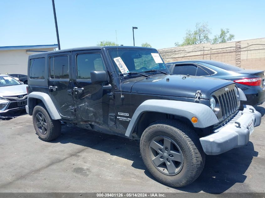 2017 JEEP WRANGLER UNLIMITED SPORT 4X4