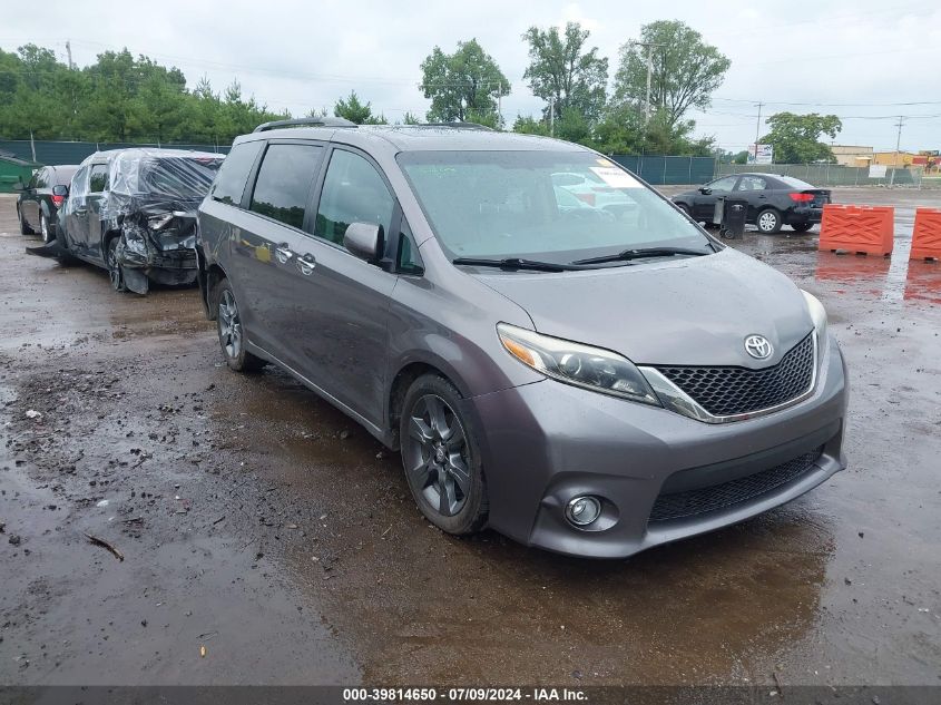 2016 TOYOTA SIENNA SE 8 PASSENGER