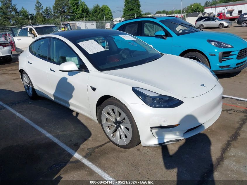 2021 TESLA MODEL 3 STANDARD RANGE PLUS REAR-WHEEL DRIVE