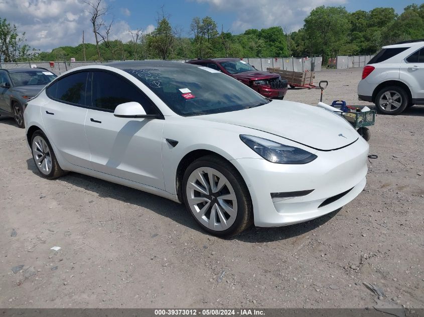 2022 TESLA MODEL 3 LONG RANGE DUAL MOTOR ALL-WHEEL DRIVE