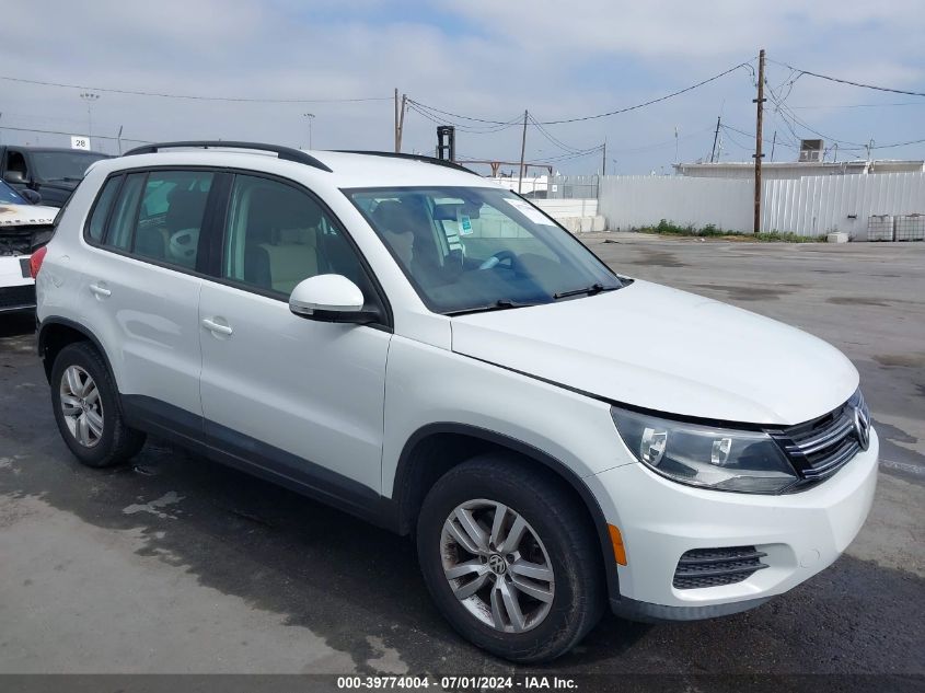 2016 VOLKSWAGEN TIGUAN S/SE/SEL/R-LINE