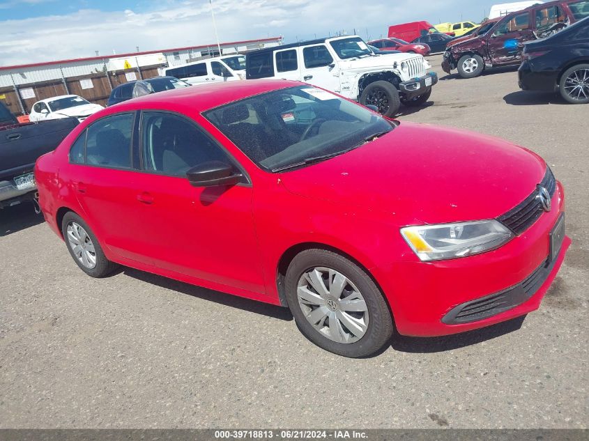 2012 VOLKSWAGEN JETTA 2.0L S