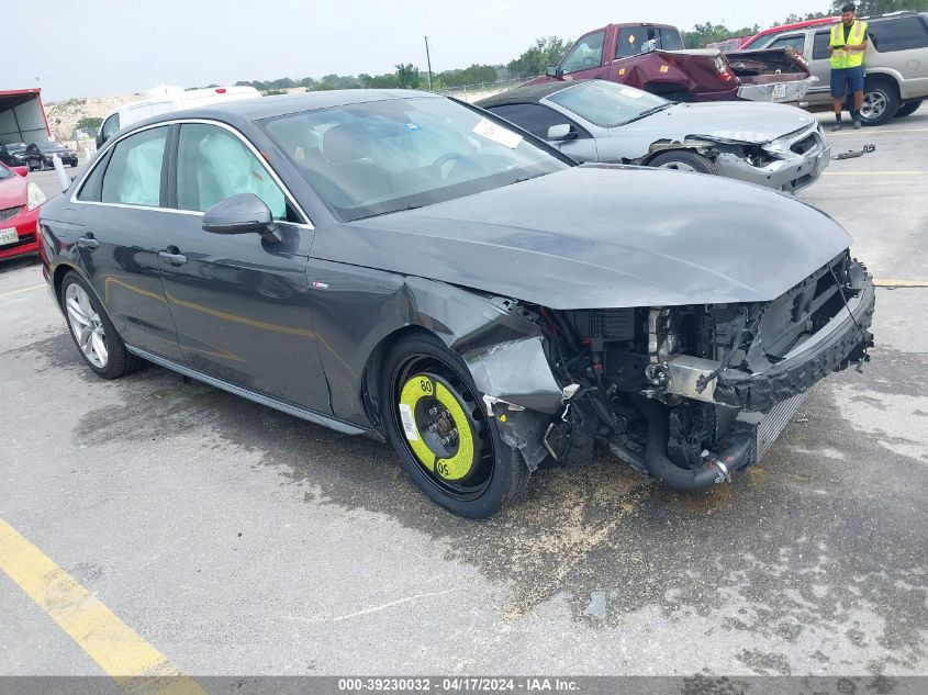 2023 AUDI A4 PREMIUM PLUS 45 TFSI S LINE QUATTRO S TRONIC