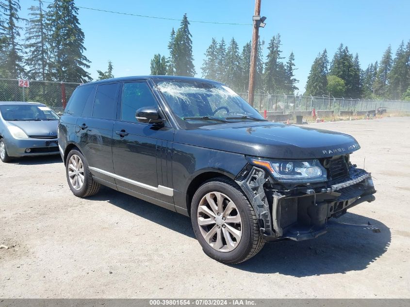 2016 LAND ROVER RANGE ROVER 3.0L V6 TURBOCHARGED DIESEL HSE TD6